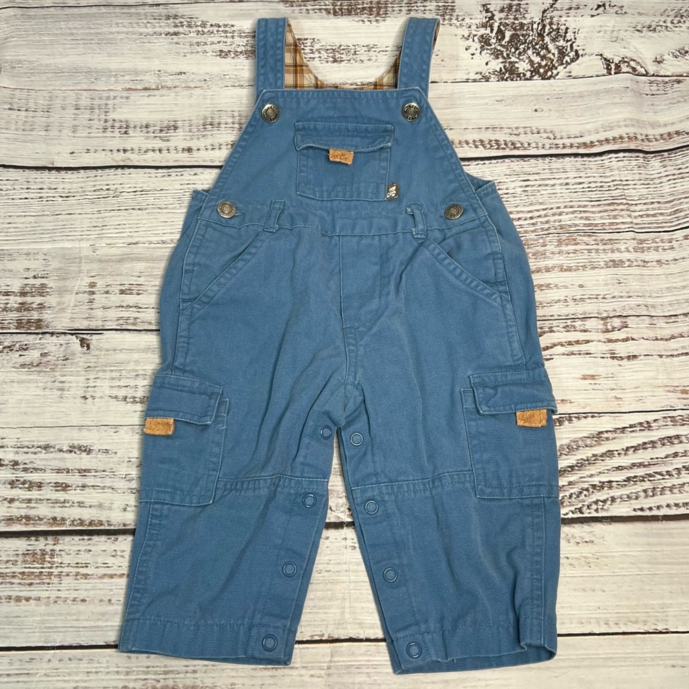 McBaby Overalls Blue 3-6 Months Baby Cotton Bib Overalls Vintage Y2K 90s